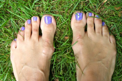 Purple toes