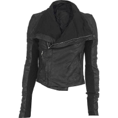 Rick Owens Leather Biker Jacket