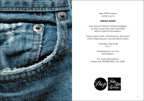denim evite