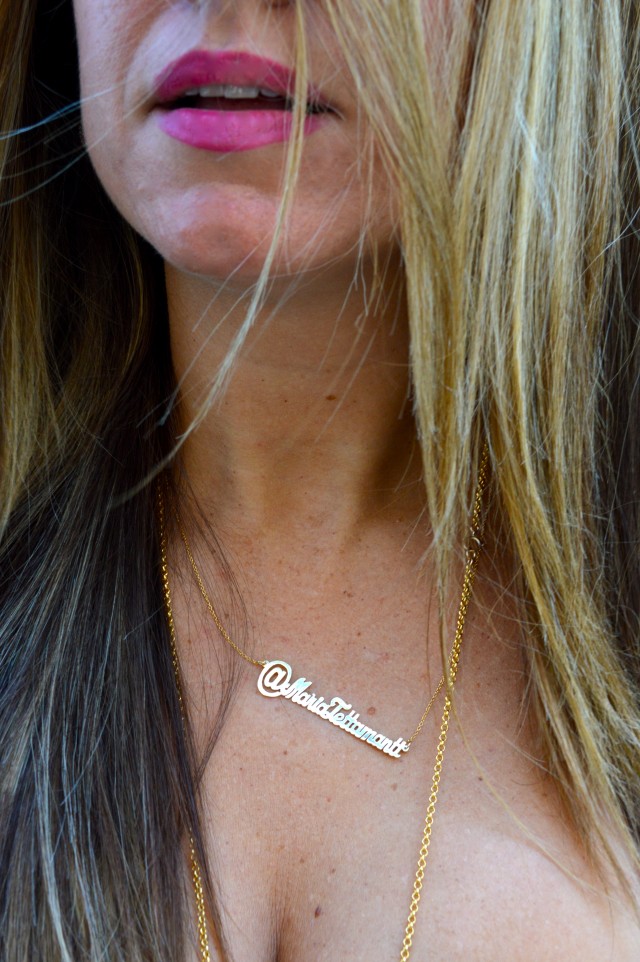 Twitter Handle nameplate