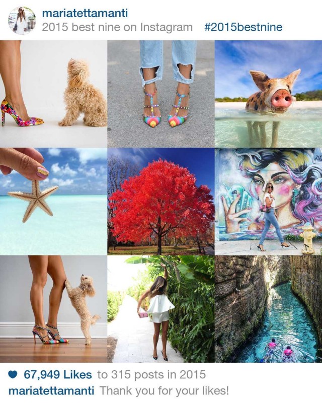 best nine instgram